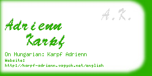 adrienn karpf business card